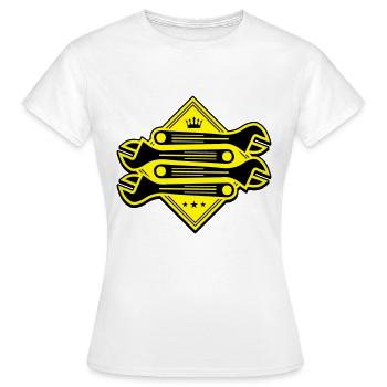 wrench - Women's T-Shirt - white - Front - AI Model Female 172 dark (172cm)