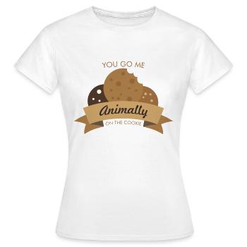 You go me animally on the cookie - Frauen T-Shirt - Weiß - Vorne - AI Model Female 172 dark (172cm)