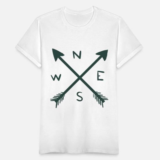 kapitalisme Tentacle Destruktiv Kompass pil nord øst syd vest' Dame-T-shirt | Spreadshirt