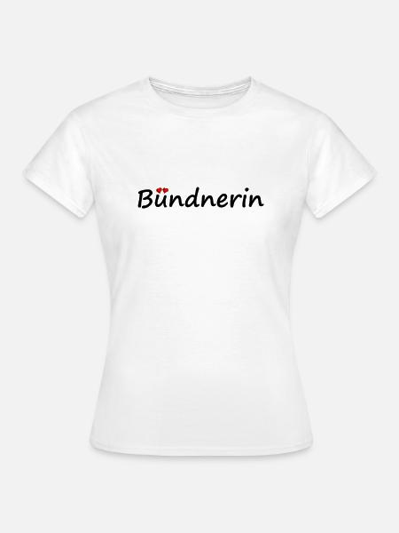 Bündnerin - Frauen T-Shirt - Weiß