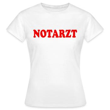 Notarzt - Frauen T-Shirt - Weiß - Vorne - AI Model Female 172 dark (172cm)