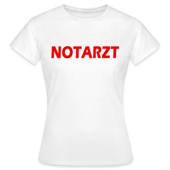 Notarzt - Frauen T-Shirt - Weiß - Vorne - AI Model Female 172 dark (172cm)