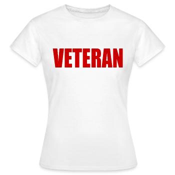 VÉTÉRAN - T-shirt Femme - blanc - Devant - AI Model Female 172 dark (172cm)