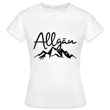 Allgäu Wandern Berge Natur - Frauen T-Shirt - Weiß - Vorne - AI Model Female 172 dark (172cm)