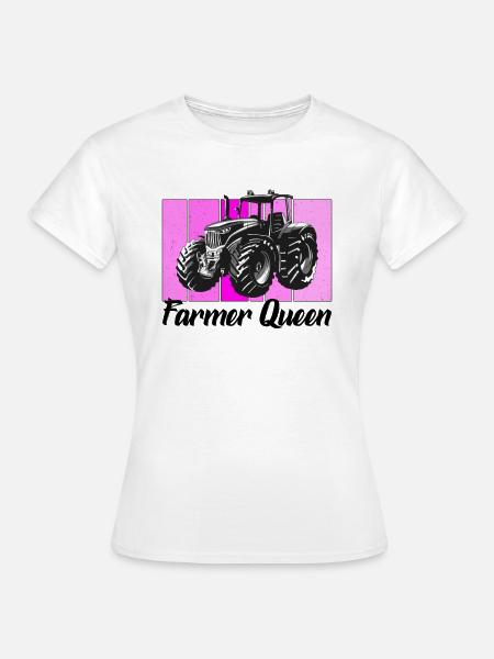 Farmer queen - Frauen T-Shirt - Weiß