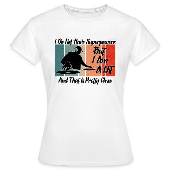 DJ Superpowers - Frauen T-Shirt - Weiß - Vorne - AI Model Female 172 dark (172cm)