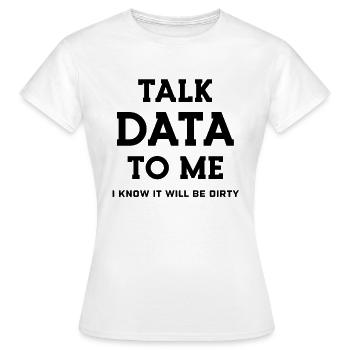 Data Science Statistics Data Scientist - T-shirt Femme - blanc - Devant - AI Model Female 172 dark (172cm)