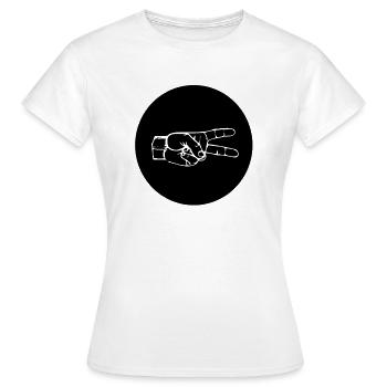 SCISSORS (b) - Women's T-Shirt - white - Front - AI Model Female 172 dark (172cm)