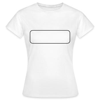 Abgerundetes Rechteck - Frauen T-Shirt - Weiß - Vorne - AI Model Female 172 dark (172cm)