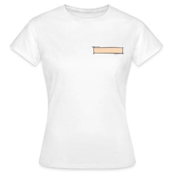 Decorative frame. Banner / Name Badge Template. - Women's T-Shirt - white - Front - AI Model Female 172 dark (172cm)