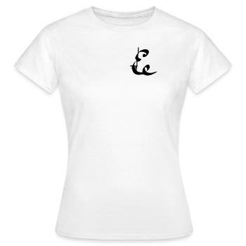 E - T-shirt Femme - blanc - Devant - AI Model Female 172 dark (172cm)