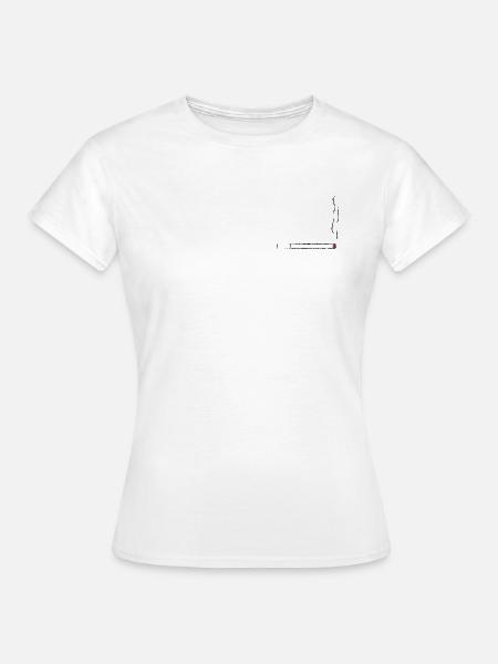 Zigarette - Frauen T-Shirt - Weiß