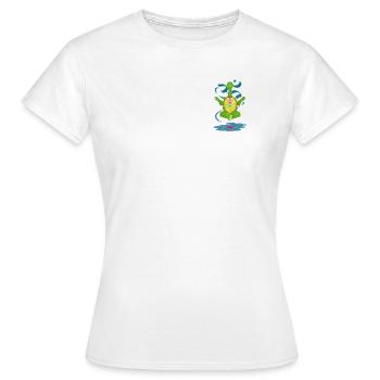 Yoga travail sport tortue méditation - T-shirt Femme - blanc - Devant - AI Model Female 172 dark (172cm)