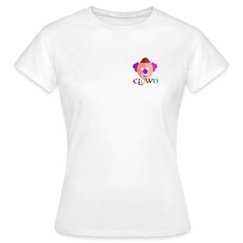 clown - T-shirt Femme - blanc - Devant - AI Model Female 172 dark (172cm)