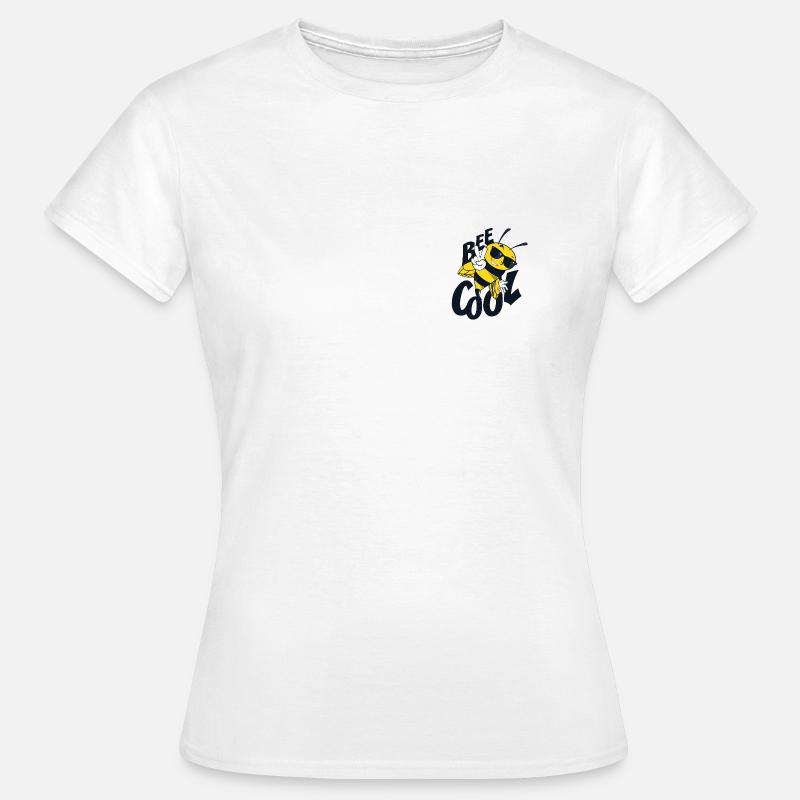 Cool Biene Imker Honig Bee Geschenk bestäuben - Frauen T-Shirt - Weiß