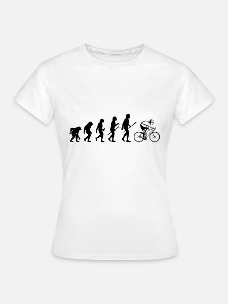 fahrrad evolution - Frauen T-Shirt - Weiß