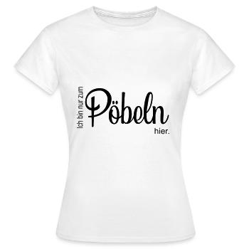 Pétrive, voyou, humour, bagarre, émeutes - T-shirt Femme - blanc - Devant - AI Model Female 172 dark (172cm)