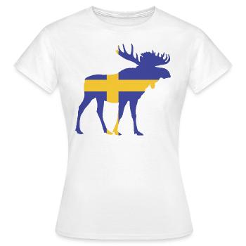 Élan suédois - T-shirt Femme - blanc - Devant - AI Model Female 172 dark (172cm)