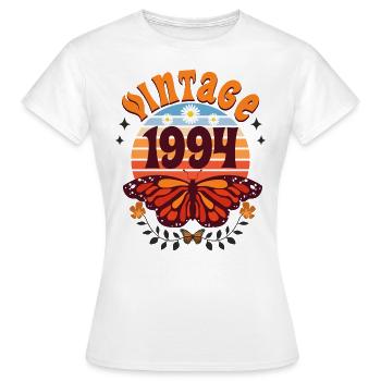 Butterfly Year 1994 Woman 30 Years Anniversary - Women's T-Shirt - white - Front - AI Model Female 172 dark (172cm)