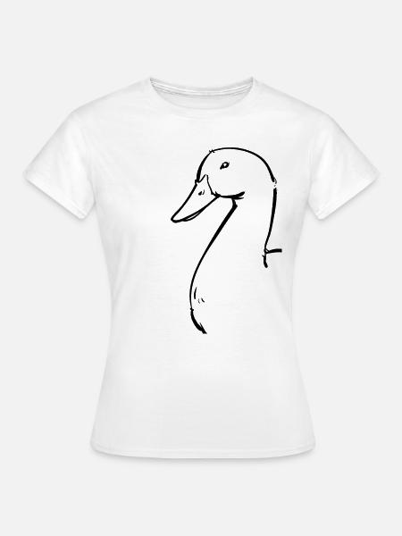 Sweet ducks duck motif duck gift - Women's T-Shirt - white