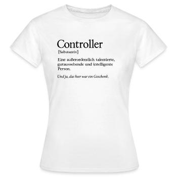 Controlling Gutaussehend Rechnungswesen - Frauen T-Shirt - Weiß - Vorne - AI Model Female 172 dark (172cm)
