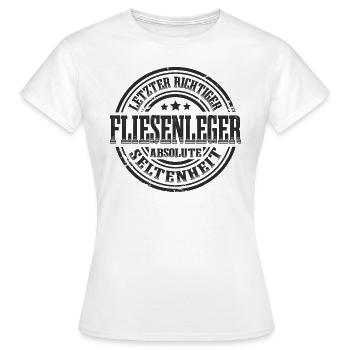 Letzter Fliesenleger Absolute Seltenheit - Frauen T-Shirt - Weiß - Vorne - AI Model Female 172 dark (172cm)