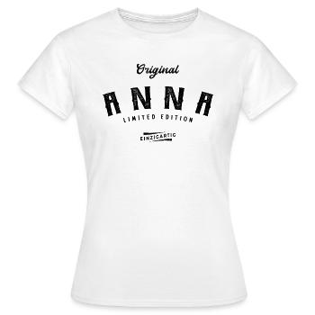 Anna Limited Edition - Frauen T-Shirt - Weiß - Vorne - AI Model Female 172 dark (172cm)