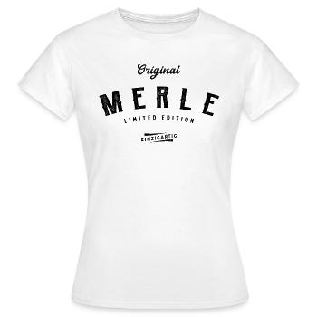 Merle Limited Edition - Frauen T-Shirt - Weiß - Vorne - AI Model Female 172 dark (172cm)