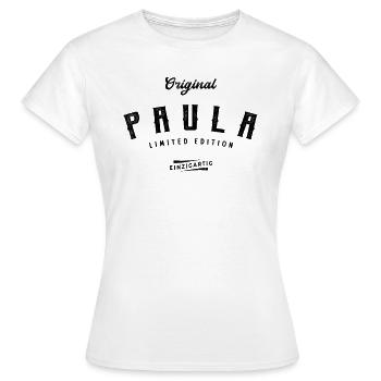 Paula Limited Edition - Frauen T-Shirt - Weiß - Vorne - AI Model Female 172 dark (172cm)