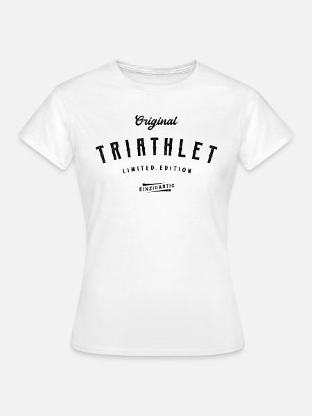 Triathlet Limited Edition Triathleten - Frauen T-Shirt - Weiß