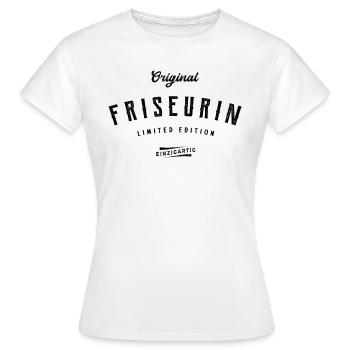 Friseur Limited Edition Frisör Friseursalon - Frauen T-Shirt - Weiß - Vorne - AI Model Female 172 dark (172cm)