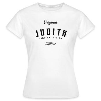 Judith Limited Edition - Frauen T-Shirt - Weiß - Vorne - AI Model Female 172 dark (172cm)