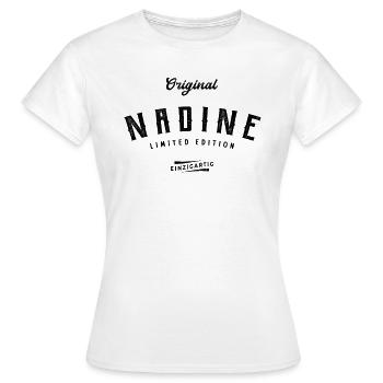 Nadine Limited Edition - Frauen T-Shirt - Weiß - Vorne - AI Model Female 172 dark (172cm)