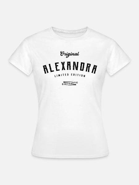 Alexandra Limited Edition - Frauen T-Shirt - Weiß