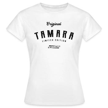 Tamara Limited Edition - Frauen T-Shirt - Weiß - Vorne - AI Model Female 172 dark (172cm)