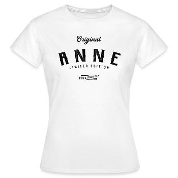 Anne Limited Edition - Frauen T-Shirt - Weiß - Vorne - AI Model Female 172 dark (172cm)