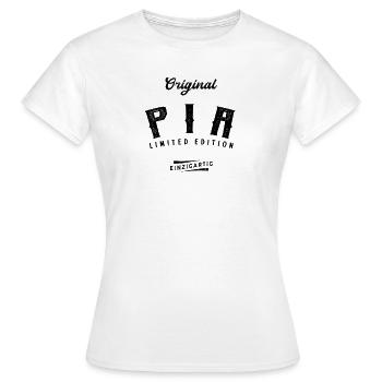 Pia Limited Edition - Frauen T-Shirt - Weiß - Vorne - AI Model Female 172 dark (172cm)