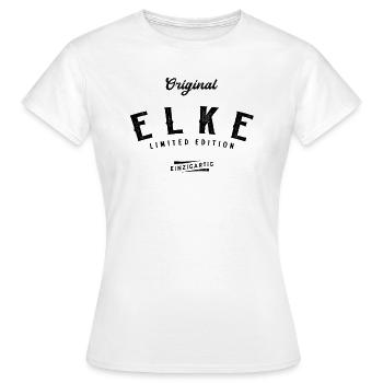 Elke Limited Edition - Frauen T-Shirt - Weiß - Vorne - AI Model Female 172 dark (172cm)