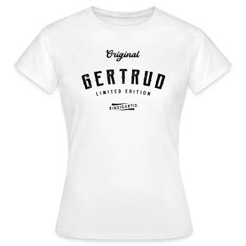 Gertrud Limited Edition - Frauen T-Shirt - Weiß - Vorne - AI Model Female 172 dark (172cm)