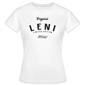 Leni Limited Edition - Frauen T-Shirt - Weiß - Vorne - AI Model Female 172 dark (172cm)