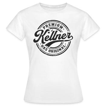 Kellner das Original Lustiges Kellner - Frauen T-Shirt - Weiß - Vorne - AI Model Female 172 dark (172cm)