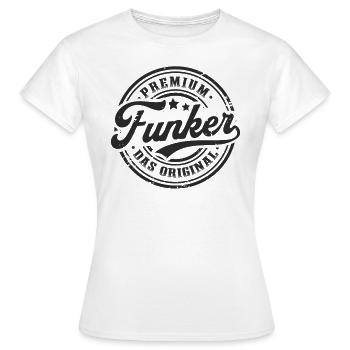 Amateurfunk Original Retro Funker Amateurfunker - Frauen T-Shirt - Weiß - Vorne - AI Model Female 172 dark (172cm)