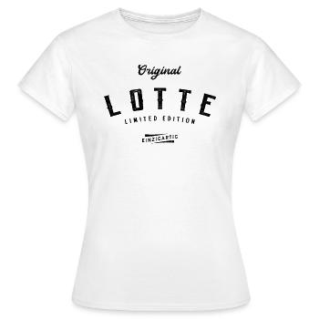 Lotte Limited Edition - Frauen T-Shirt - Weiß - Vorne - AI Model Female 172 dark (172cm)