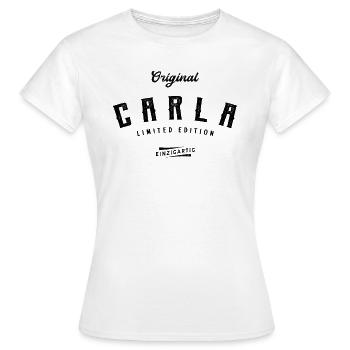 Carla Limited Edition - Frauen T-Shirt - Weiß - Vorne - AI Model Female 172 dark (172cm)
