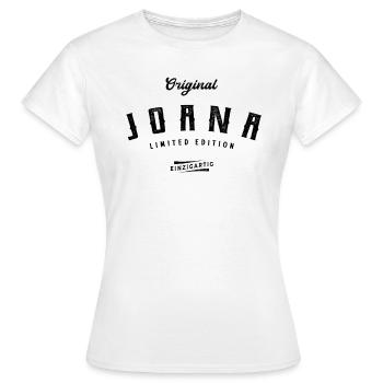 Joana Limited Edition - Frauen T-Shirt - Weiß - Vorne - AI Model Female 172 dark (172cm)