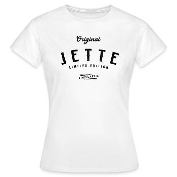 Jette Limited Edition - Frauen T-Shirt - Weiß - Vorne - AI Model Female 172 dark (172cm)