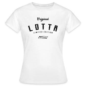 Lotta Limited Edition - Frauen T-Shirt - Weiß - Vorne - AI Model Female 172 dark (172cm)
