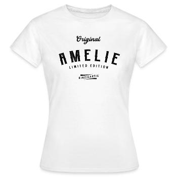 Amelie Limited Edition - Frauen T-Shirt - Weiß - Vorne - AI Model Female 172 dark (172cm)