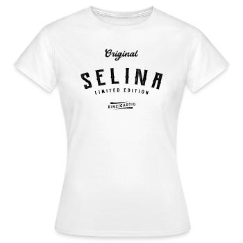 Selina Limited Edition - Frauen T-Shirt - Weiß - Vorne - AI Model Female 172 dark (172cm)