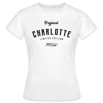 Charlotte Limited Edition - Frauen T-Shirt - Weiß - Vorne - AI Model Female 172 dark (172cm)